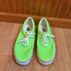 Vans Era 'Neon Green Gecko' Low Top Sneakers Size 13 Mens